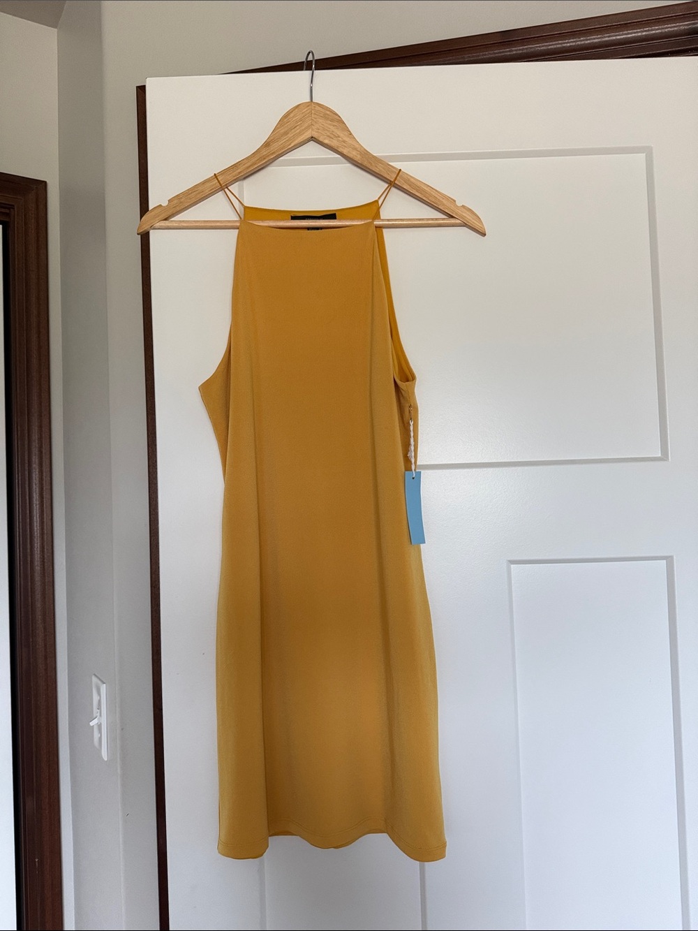 Forever 21 Mustard Halter Neck Dress